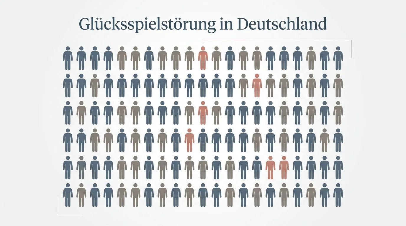 Visualisierung der Verbreitung von riskantem Glücksspiel und Glücksspielstörung in der deutschen Bevölkerung