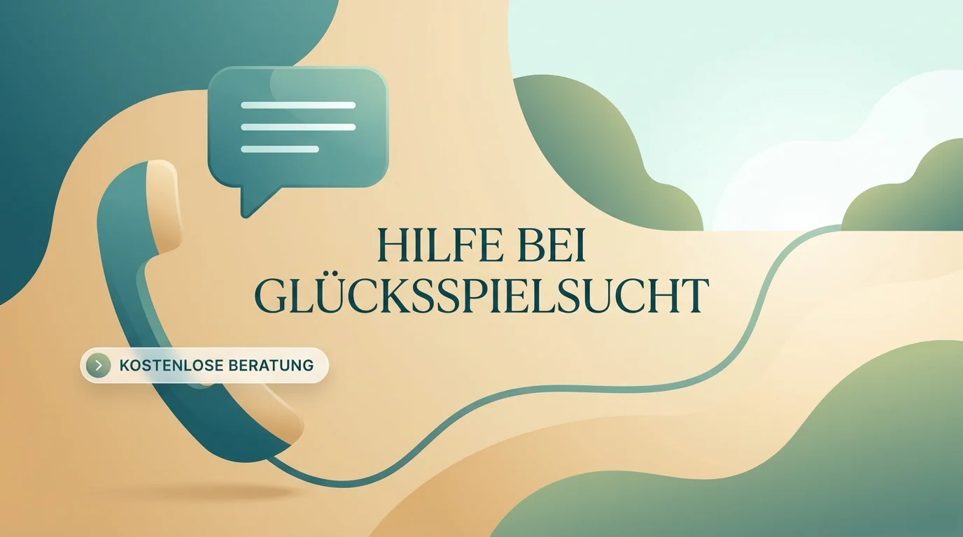 Übersicht über kostenfreie und anonyme Hilfsangebote und Beratungsstellen zum Thema Glücksspielsucht