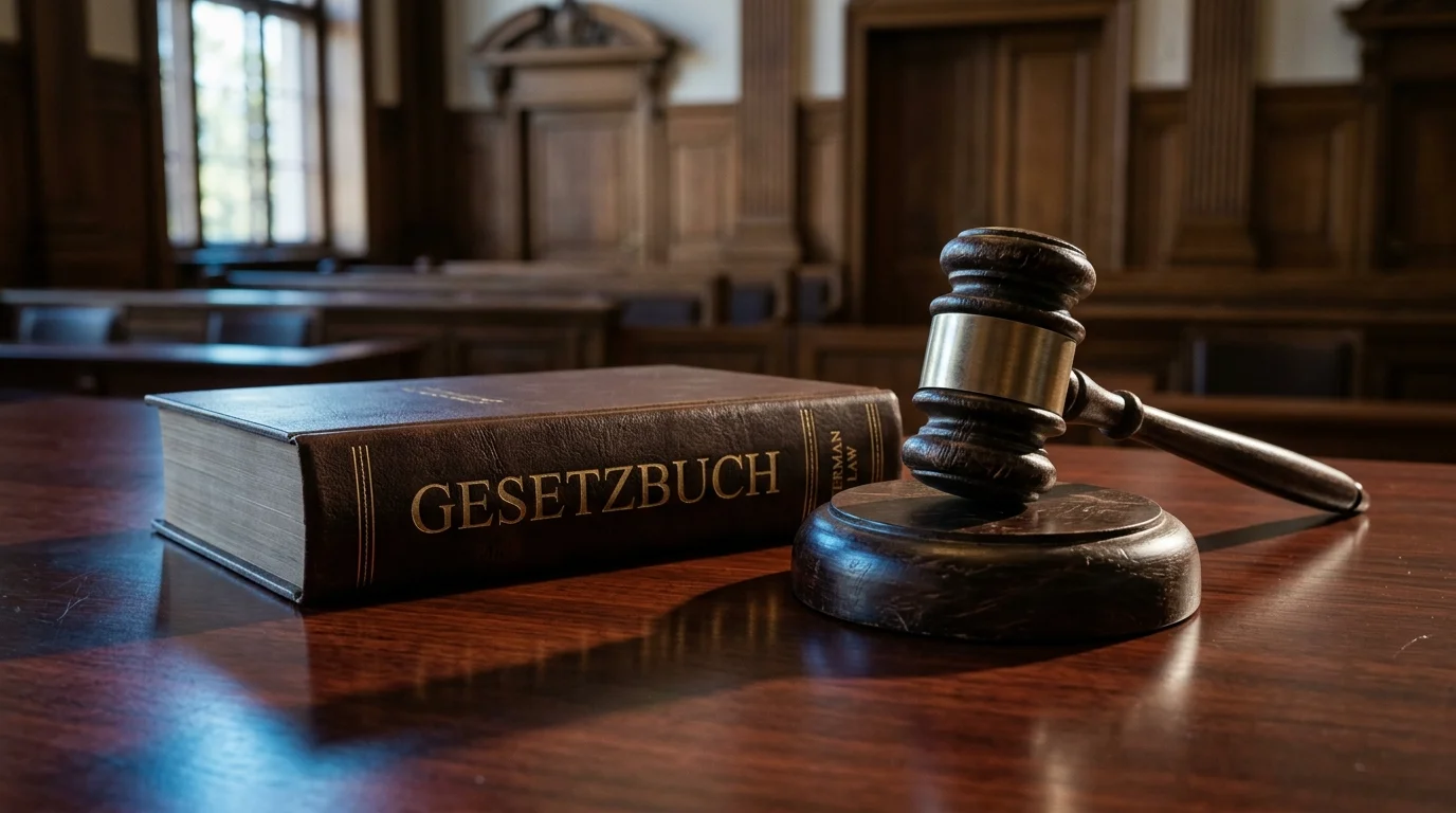 Richterhammer und Gesetzbuch als Symbol für die rechtliche Grauzone bei Casinos ohne OASIS